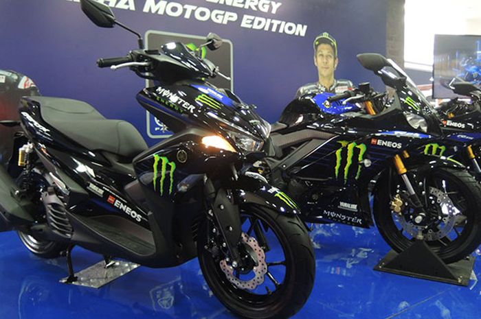 Wujudnya saja yang skutik, Yamaha Aerox 155 VVA miliki DNA sport yang sama dengan motor Yamah berlivery MotoGP lainnya. 