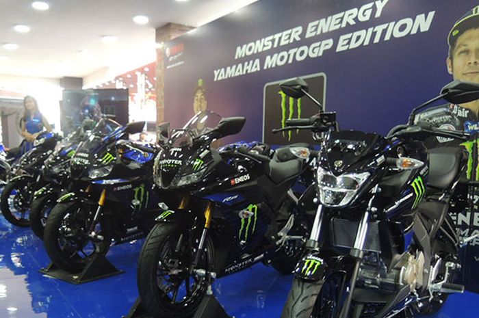 Line up Yamaha Indonesia dengan livery Monster Energy MotoGP termasuk All New V-Ixion