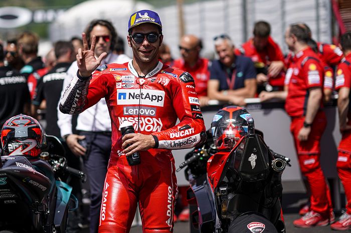 Danilo Petrucci ucapkan terimakasih kepada Andrea Dovizioso atas kemenangannya di MotoGP Italia