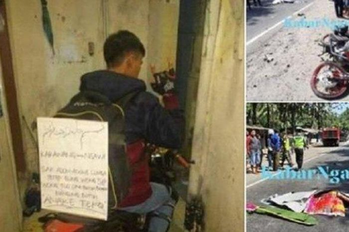 Unggahan sang kekasih di sosial media dari Devit, pemudik yang tewas saat ingin pulang ke kampung halaman