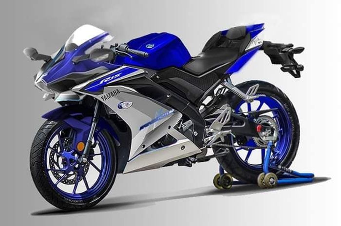 Modifikasi digital Yamaha R15 v3 berkepala Kawasaki H2