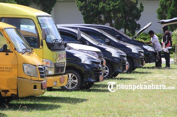 Puluhan mobil dinas Pemprov Riau