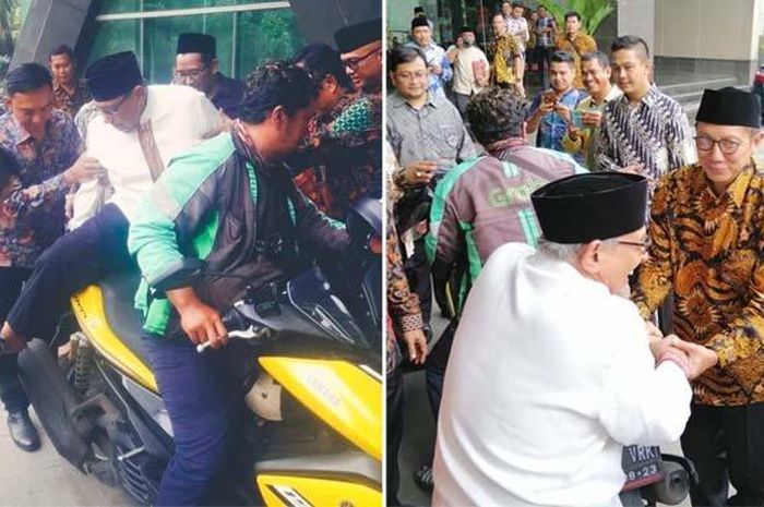 Quraish Shihab naik ojek online demi menembus kemacetan