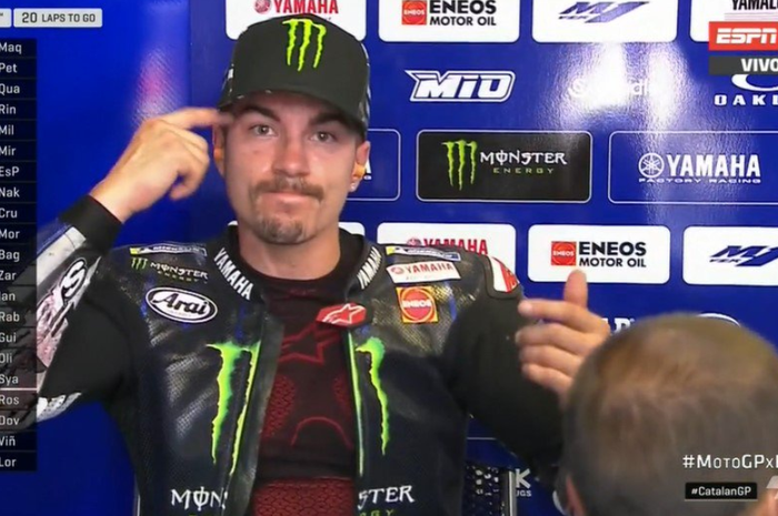 Maverick Vinales usai jadi korban crash lap ke-2 MotoGP Catalunya 2019