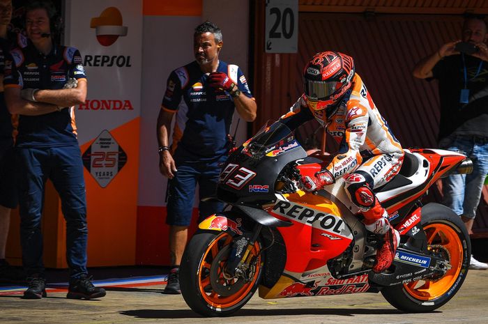 Marc Marquez di sesi tes MotoGP Catalunya (17/6)