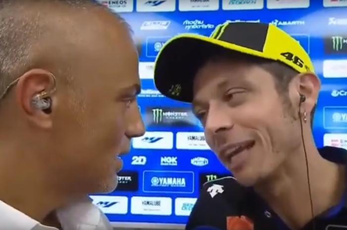 Valentino Rossi adu mulut dengan jurnalis usai MotoGP Catalunya