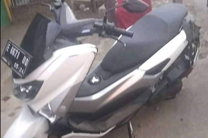 Yamaha NMAX hancur bagian belakang terlibat kecelakaan maut di Ciamis, Jabar.