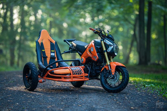 Modifikasi Honda Grom bersespan untuk penyandang disabilitas