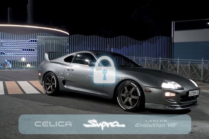 Sebuah Toyota Supra dari video yang mereplika game Need For Speed dalam versi nyata.