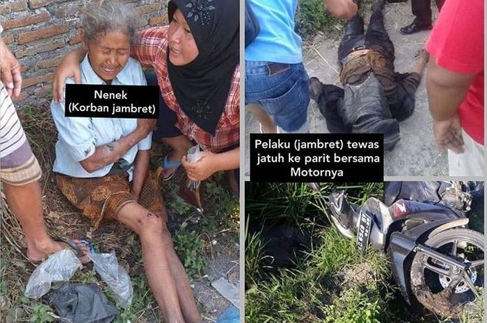 Pelaku penyeret nenek berusia 72 tahn tewas misterius