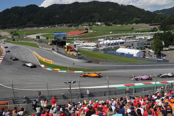 F1 Austria cukup menarik disimak selama 71 lap karena karaktr sirkuitnya