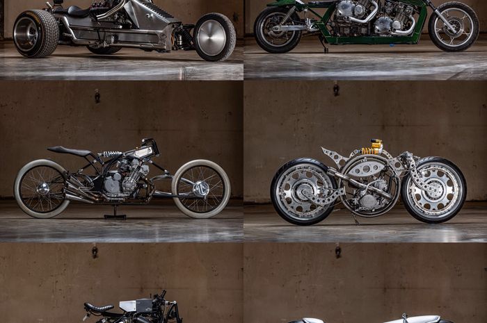Kumpulan motor kustom ekstrem dari Handbuilt Motorcycles Show 2019