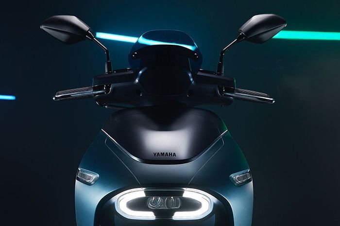Bagian fascia skutik Yamaha yang akan meluncur pada 1 Agustus 2019 nanti