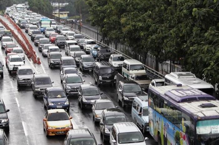 Kemacetan di Jakarta saat jam sibuk