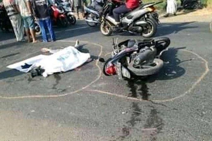 Kecelakaan beruntun di jalur Kudus-Jepara di Desa Sidorekso, Kaliwungu, Rabu (3/7/2019) 