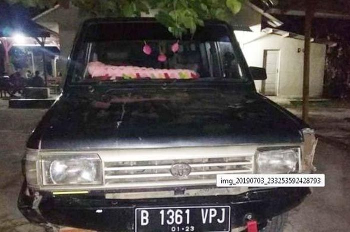 Mobil pelaku tabrak lari di Tuba Barat 