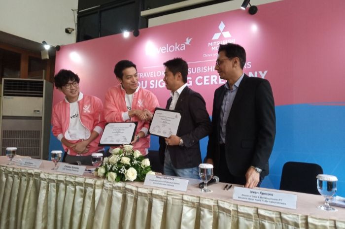 PT Mitsubishi Motors Krama Yudha Sales Indonesia (MMKSI) dan Traveloka resmi menjalin kerja sama