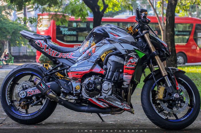 Kawasaki Z1000 tampil menarik pakai konsep Samurai