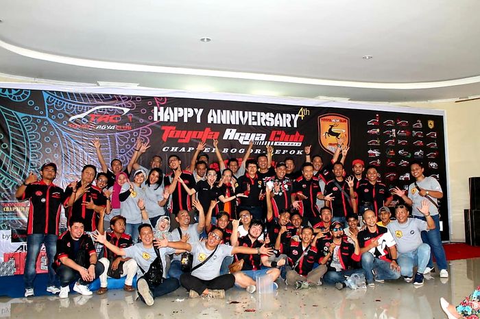 Toyota Agya Club (TAC) Chapter Bogor-Depok merayakan Anniversary yang ke-4