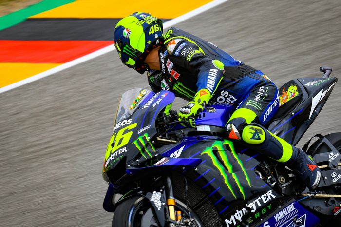 Valentino Rossi di sesi latihan bebas MotoGP Jerman 2019