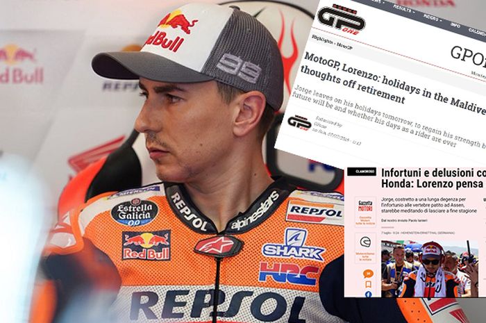 Jorge Lorenzo (Repsol Honda) diisukan bakal pensiun pada musim ini menyusul rentetan hasil minor yang diraihnya dalam beberapa musim terakhir