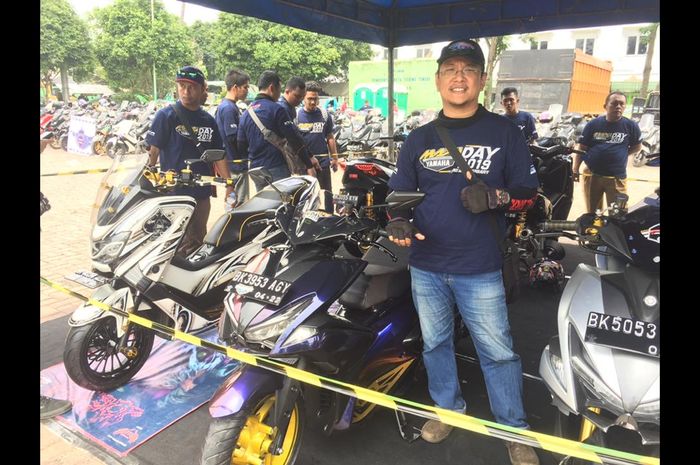 Yamaha Aerox juara kategori modifikasi ekstrem di MAXI Yamaha Tebing Tingg, Sumut (7/7/2019)