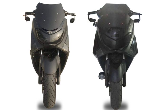 Kiri Yamaha NMAX Night Rider milik Pebriansyah dan kanan milik Kgs Ari