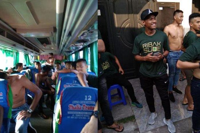 Skuat PSMS Medan kegerahan di bus dan menolak lanjut karena ACnya mati