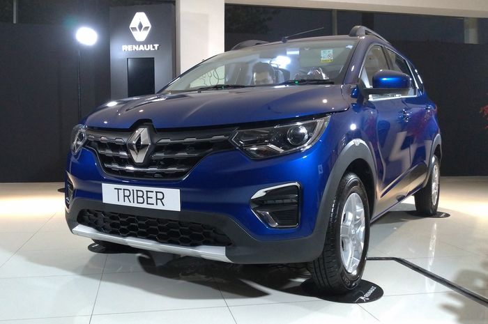 Tampak depan Renault Triber yang nanti akan dipamerkan di GIIAS