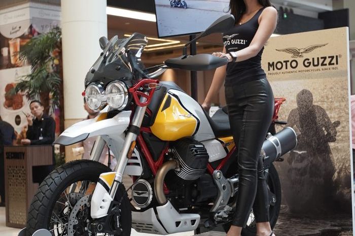 Moto Guzzi V85TT  bisa dilihat langsung di mall-to-mall exhibition PT Piaggio Indonesia