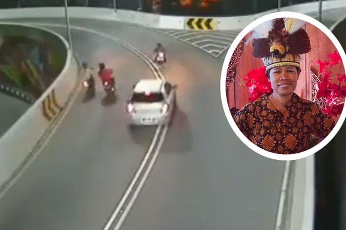 Retnoning, pemotor yang tewas dalam kasus tabrak lari di overpass Manahan Solo pada Senin (1/7/2019).
