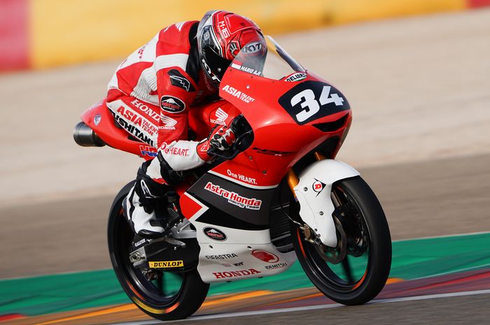Mario Suryo Aji akan mengawali race Moto3 FIM CEV Repsol Aragon (14/7) dari baris ke-6