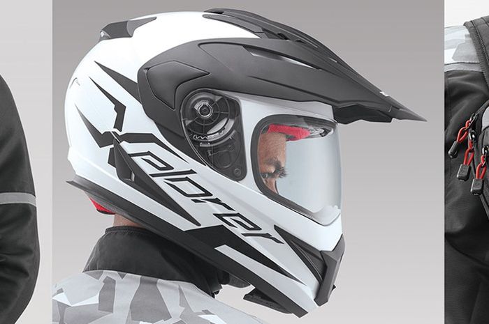 Helm Xplorer dual sport yang cocok dengan Honda ADV 150
