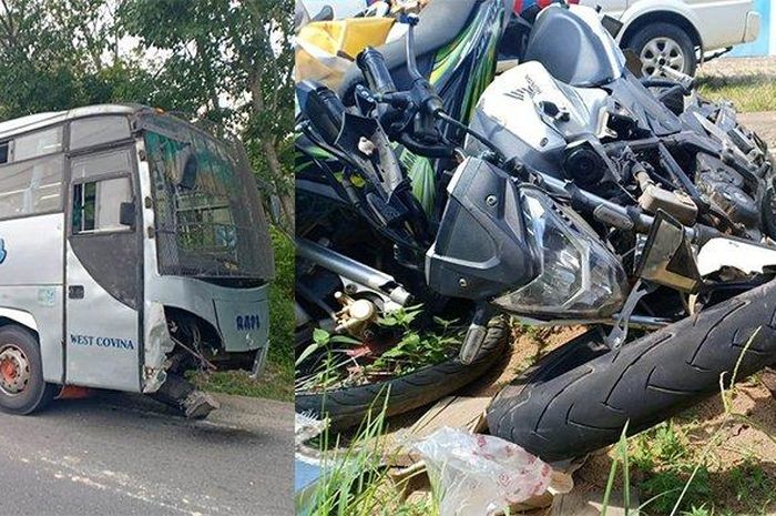 Honda CB150R terjang wajah bus, pengendara tewas di lokasi