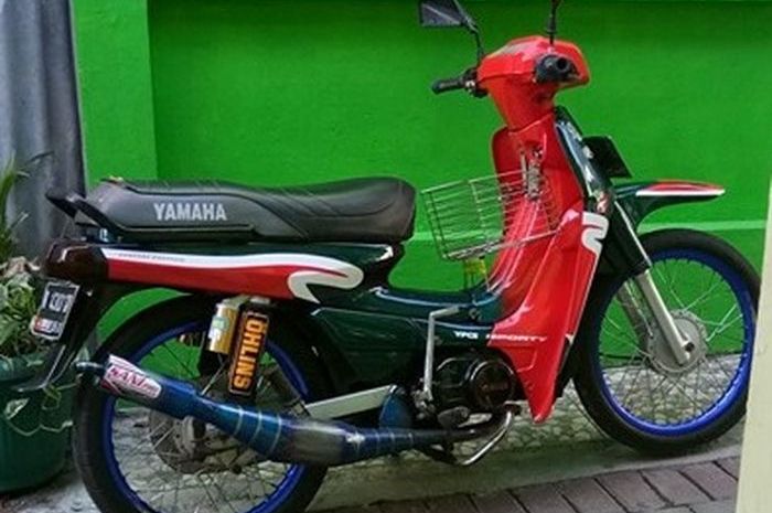 Yamaha Alfa livery caltex minta ditukr dengan helm