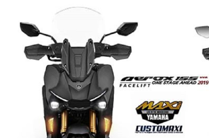 Yamaha Aerox Facelift Adventure  Siap Adu Ganteng Lawan 
