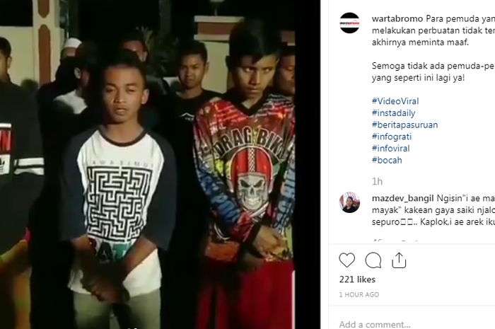 Viral Video Pemuda Pasuruan Trek-trekan di Atas Kuburan, 4 Pelaku Minta Maaf Setelah Tuai Kemarahan Netizen