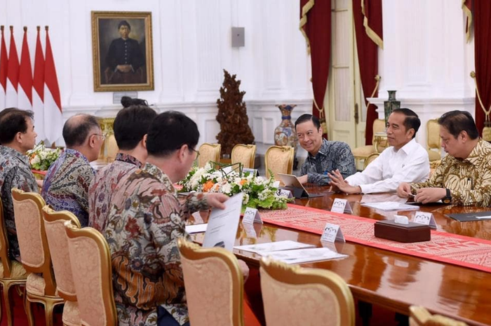 Pertemuan Presiden Jokowi dengan delegasi dari Hyundai