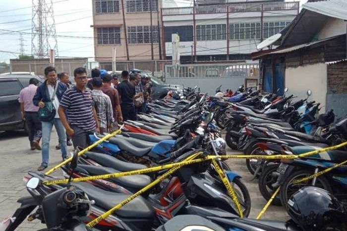 Puluhan sepeda motor hasil curanmor diamankan Polsek Medan Labuhan