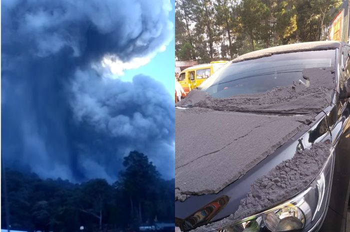 Gunung Tangkuban Perahu erupsi