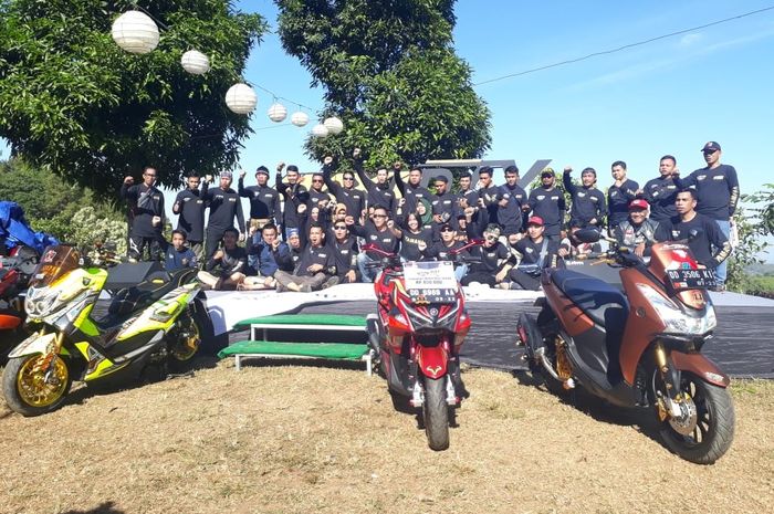 Kegembiraan komunitas di Yamaha Maxi Day Makassar