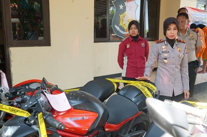 Motor gede yang berhasil disita Polisi