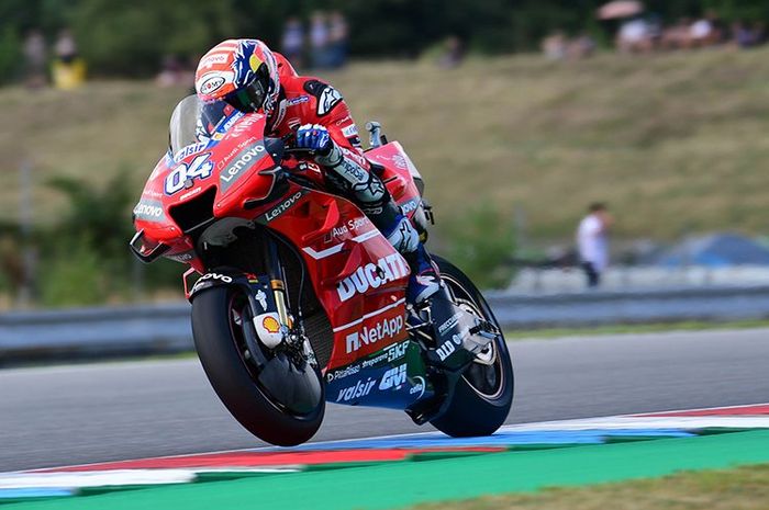 Andrea Dovizioso tercepat di warm-up MotoGP Ceko 2019