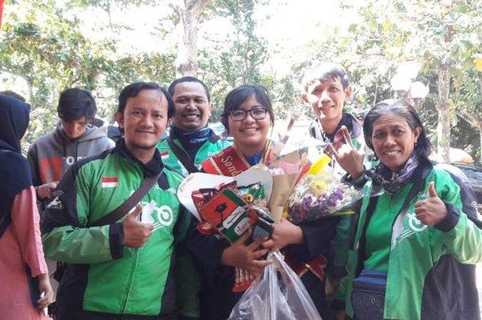 Leony Sondang Suryani Driver Ojol Sukses Kuliah S1 UNDIP.