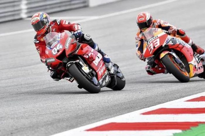 Andrea Dovizioso dan Marc Marquez di MotoGP Austria 2019