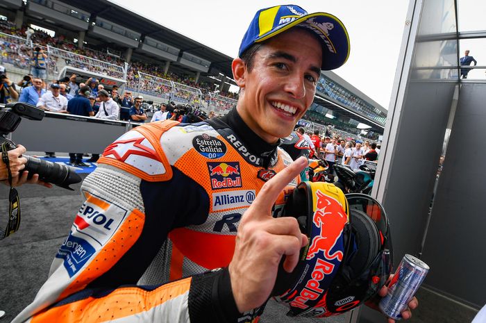 Marc Marquez podium dua di MotoGP Austria 2019