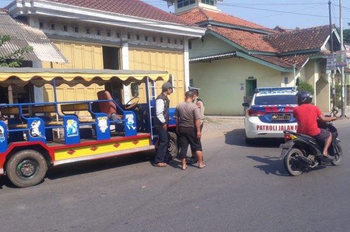 Mobil odong-odong yang ditertibkan Satlantas Polres Pekalongan, Jawa Tengah