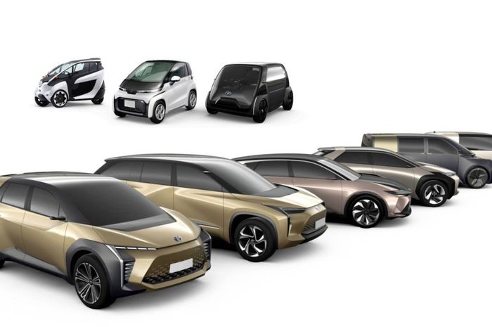 Jejeran konsep mobil listrik yang ditunjukkan oleh Toyota pusat beberapa waktu lalu. 