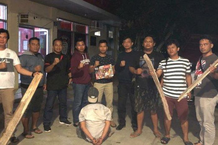 Satu pelaku begal di ruas Jalan Tol Trans Sumatera Terbanggi Besar - Kayu Agung ditangkap.