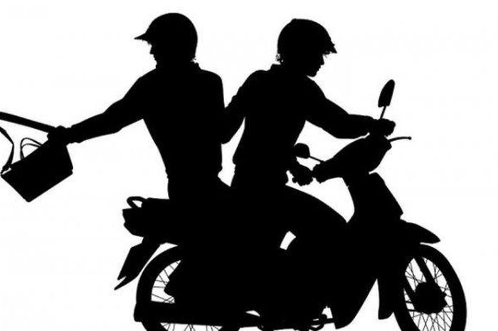 Ilustrasi aksi penjambretan